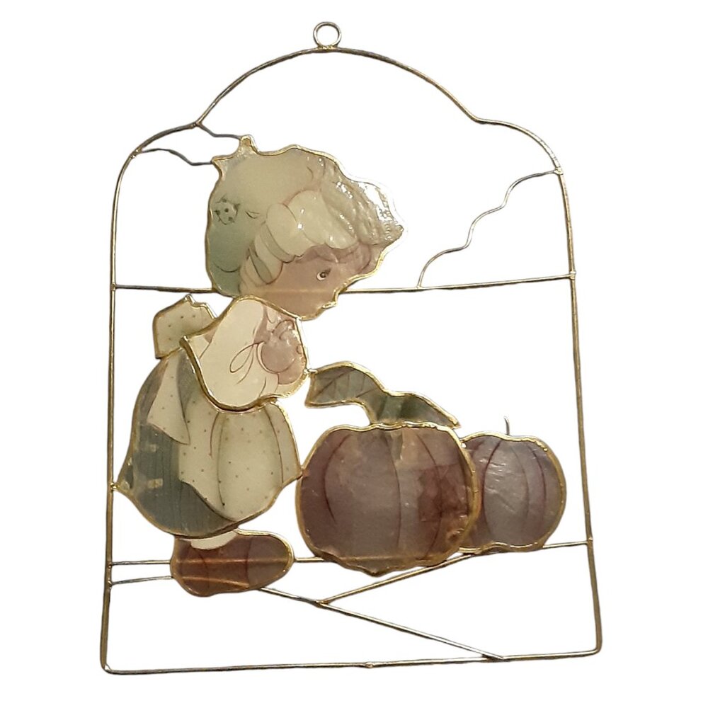 Vintage Enesco Precious Moments Capriz Shell Suncatcher
